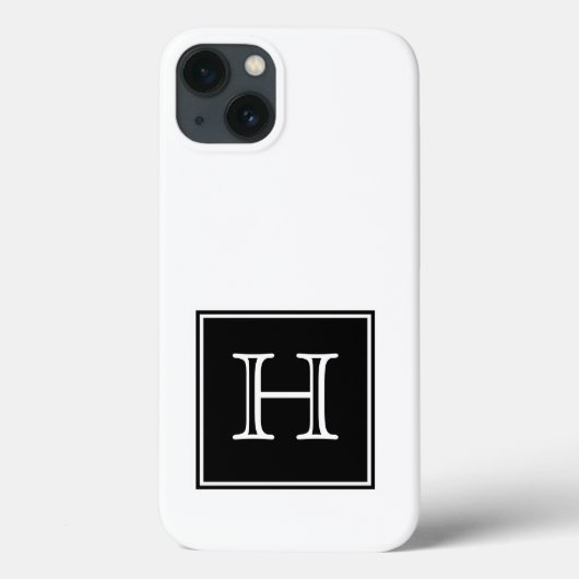 ブラックスクエアモノグラム Case-Mate iPhoneケース (裏面)