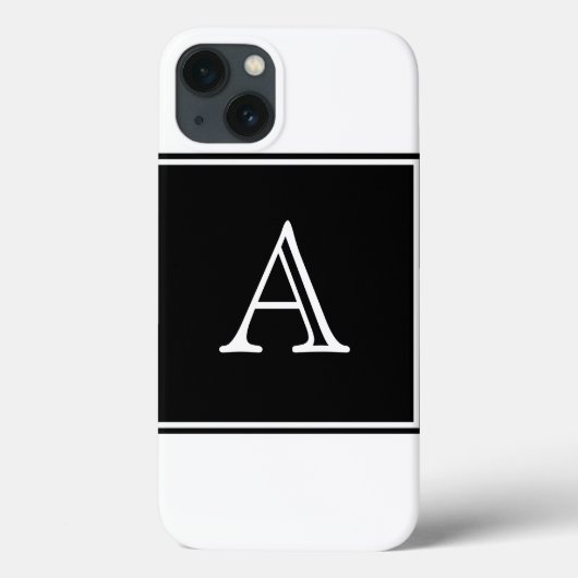 ブラックスクエアモノグラム Case-Mate iPhoneケース (裏面)