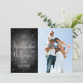 ブラックスクエレガントリプトヴィンテージハロウィーンフォトカード カード (スタンド正面)