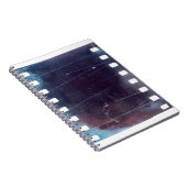 ブラックスクラッチ35mmフィルムフレーム、エマルションテクスチャ ノートブック (右側)