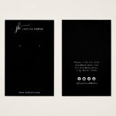 ブラックスクリプスタイリッシュトのモノグラムモダンの検索 (正面&裏面)