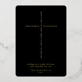 ブラックスクリプチャークロス写真 箔シーズンカード (正面)