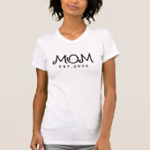 ブラックスクリプトで設立されたママ Tシャツ (正面)