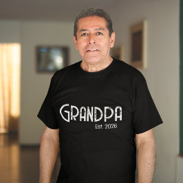 ブラックスクリプトのグランジなおじいちゃんお祝いTシャツ Tシャツ