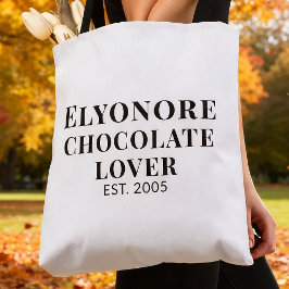 ブラックスクリプトのチョコレートラバー トートバッグ