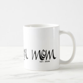 ブラックスクリプトの確立されたママTシャツ コーヒーマグカップ