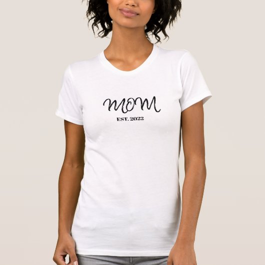 ブラックスクリプトの確立されたママTシャツ Tシャツ (正面)