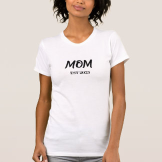 ブラックスクリプトの確立されたママTシャツ Tシャツ