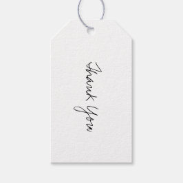 ブラックスクリプトサンキューギフトラベル ギフトタグ