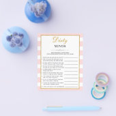 ブラックスクリプトダーティマインドリズルブライダルシャワーゲーム チラシ (シングル)