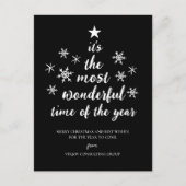 ブラックスクリプトビジネスの最も素晴らしい時間 シーズンポストカード (正面)