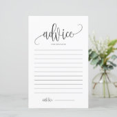 ブラックスクリプトブライダルシャワーアドバイスfor the Bride (スタンド正面)