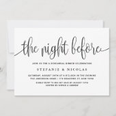 ブラックスクリプトリハーサルディナーの前の夜 招待状 (正面)