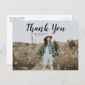 ブラックスクリプト卒業ありがとうはがき ポストカード (正面/裏面)