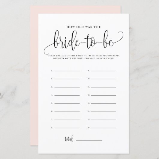 ブラックスクリプト新婦のシャワーゲームは何歳 (正面/裏面)