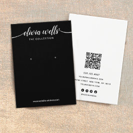 ブラックスクリプト書道フォントイヤリングディスプレイ