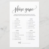 ブラックスクリプト電話シャワーゲームの内容 (正面)