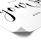 ブラックスクリプト お席にお着席ください＆ごゆっくりとお食事を ポスター (角)