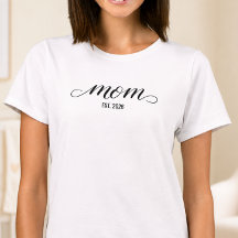 ブラックスクリプト エスタブリッシュド ママ Tシャツ