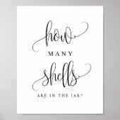 ブラックスクリプト シーゲーム 何個の貝殻が見えますか ポスター (正面)