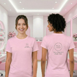ブラックスクリプト ネイル技術者 社員 名前 ロゴ スローガン  Tシャツ