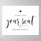 ブラックスクリプト 招待客の皆様 ご着席ください＆ごゆっくりと ポスター (正面)