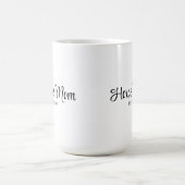 ブラックスクリプト 馬のママ 誕生 コーヒーマグカップ (中央)
