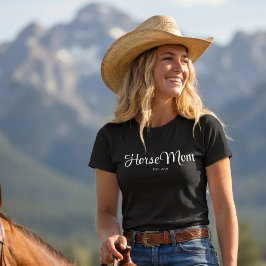 ブラックスクリプト 馬好きママ設立記念 Tシャツ
