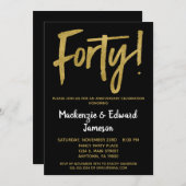 ブラックスクリプト 40周年 招待状 (正面/裏面)