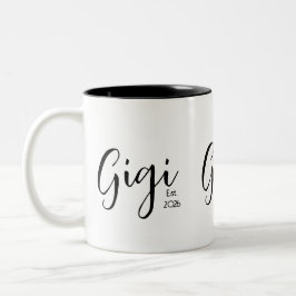 ブラックスクリプト Gigi Established  ツートーンマグカップ