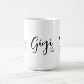 ブラックスクリプトGigi Established コーヒーマグカップ (中央)