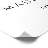 ブラックスクリプモダント歓迎の卒業パーティー ポスター (角)