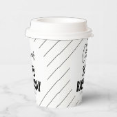 ブラックスクリプモダント30th誕生日シック&ミニマリス 紙コップ (右)