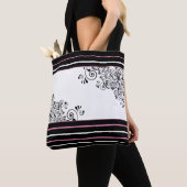 ブラックスクロール トートバッグ (クローズアップ)