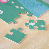 ブラックスクールガールパーソナライズされたジグソーパズル ジグソーパズル (側面)