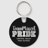 ブラックスクールプライドマスコットネームキーチェーン キーホルダー (正面)