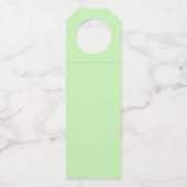 ブラックスケッチの猫の顔ロングウィスカーグリーンアイズ ボトルネックタグ (裏面)