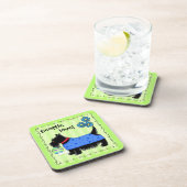 ブラックスコッツティテリア犬ラブグパーソナライズされたリーン コースター (右側)