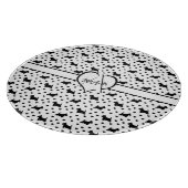 ブラックスコットランドテリア（スコットドッグ） – 白 カッティングボード (角)