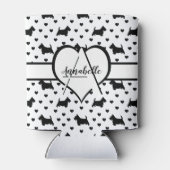 ブラックスコットランドテリア（スコットドッグ） – 白 缶クーラー (裏面)