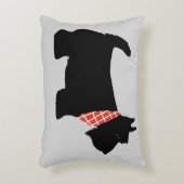 ブラックスコティッシュテリアドッグ アクセントクッション (正面(垂直))