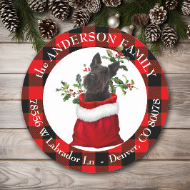 ブラックスコティッシュテリアードグプライドフレーム ラウンドシール