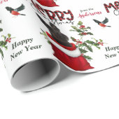 ブラックスコティッシュテリアードドッグクリスマス抱き枕 ラッピングペーパー (ロールコーナー)