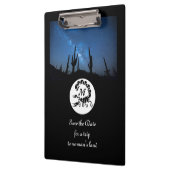 ブラックスコーピオンシルエットモノグラムフォト クリップボード (左)