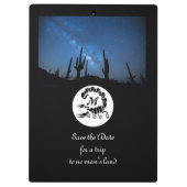 ブラックスコーピオンシルエットモノグラムフォト クリップボード (裏面)