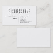 ブラックスタイリッシュおよびホワイトマネージャの名刺 名刺 (正面/裏面)