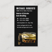 ブラックスタイリッシュとゴールデン車のの名刺 名刺 (正面)