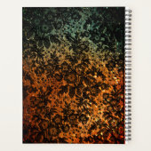 ブラックスタイリッシュフローラデイリープランナー プランナー手帳 (裏面)