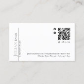 ブラックスタイリッシュ美容師名刺 名刺 (裏面)