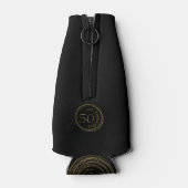 ブラックスタイリッシュ金ゴールドグリッター50と素晴らしい ボトルクーラー (裏面)